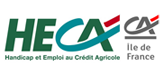 Logo Crédit Agricole et Mission Handicap d'Ile de France